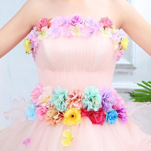 100%real carnival flowers masquerade court medieval dress renaissance Gown queen Victorian /Marie/ Belle Ball/ball gown