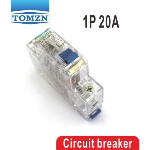 1P 20A Transparent case Mini Circuit breaker MCB Good quality