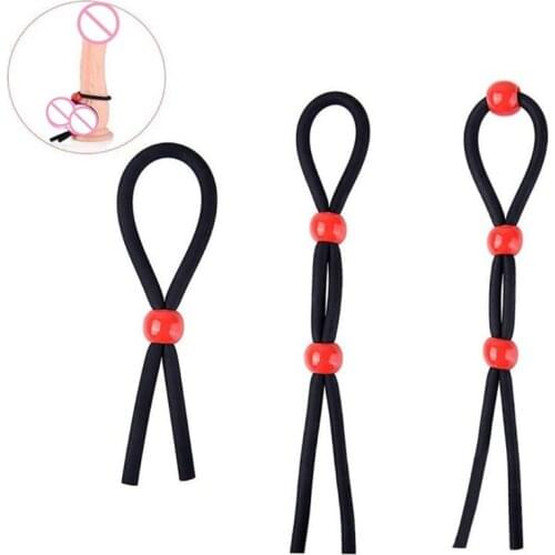 3pcs Silicone Dildo Ring Adjustable Enhancer Exercise Stimulator Enlarger Massage Adult Sex Toys for Men