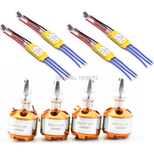 4PCS 30A ESC 2212 1000KV A2212 Brushless Motor For Quadcopter Quad-Rotor