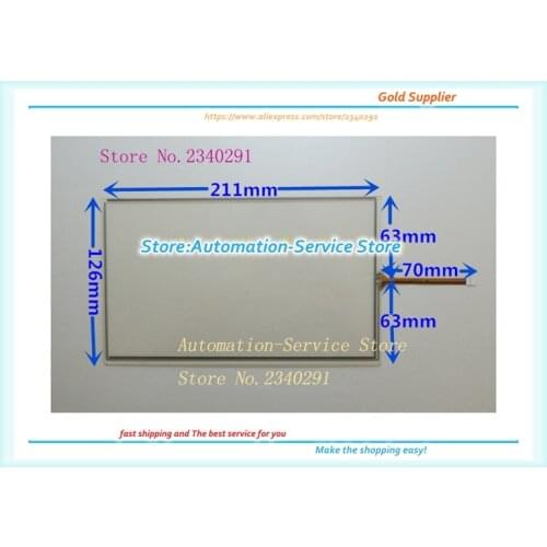 9 Inch Touch Screen For Navigator And Car DVD System Industrial Touch Panel 211*126