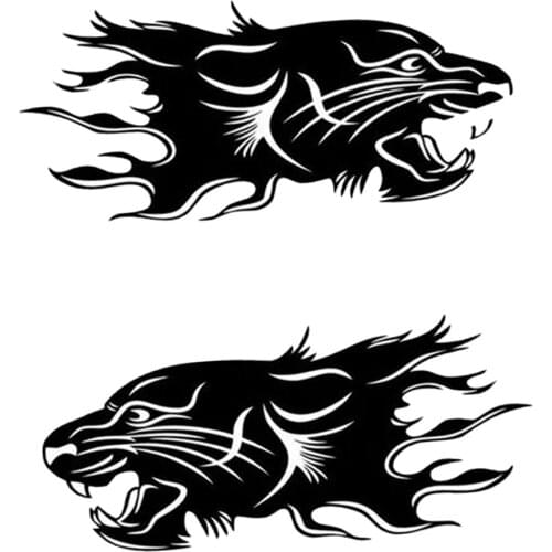 Car Truck Trailer Side Decals Graphics Vinyl Panther Flame Sticker 99x44cm