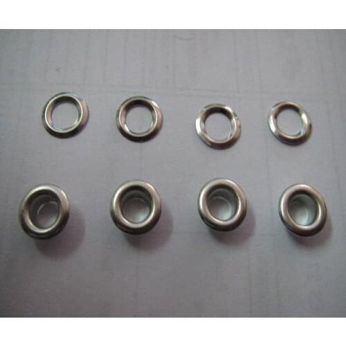 Free shipping 10mm brass eyelets for apparel plating silver brass eyelets 1000set