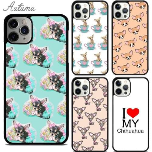 I Love My Chihuahua Dog Pug Phone Case for iPhone 11 12 Pro Max mini X XR XS SE 2020 5 6S 7 8 Plus Samsung S8 S9 S10 Cover shell