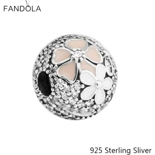 CKK Poetic Blooms, Mixed Enamels Charms 925 Sterling Silver Beads Fits Original Bracelets Jewelry DIY Making