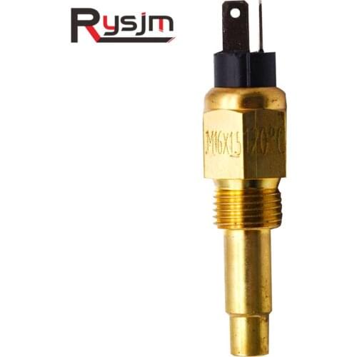 3/8 NPT Electrical Sender Sending Oil Temperature Sensor fit Boat Marine auto Car Temperature Gauge with 120 Degree Alarm Temp