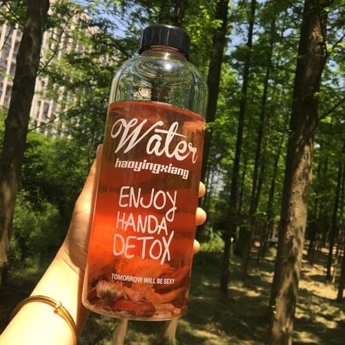 1000ml Travel bottle Car liquid glass Shatter proof my bottle Portable Glass Water Bottle kettle for water tea a bike bicycle