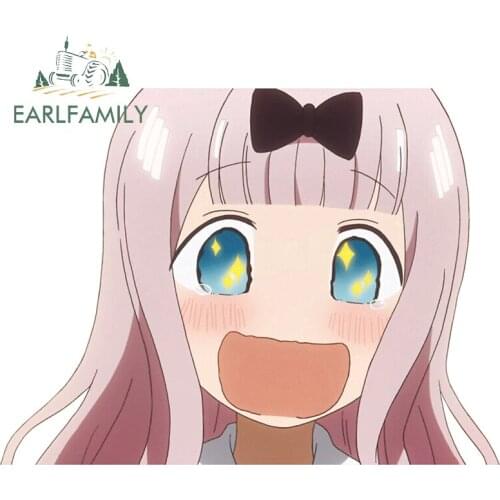 EARLFAMILY 13cm x 9.9cm For Anime Fujiwara Vinyl Material Car Stickers Graffiti Decal Refrigerator Personality Occlusion Scratch