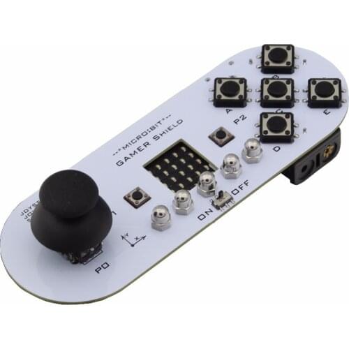 Elecrow Micro: bit Gamer Shield with Joystick and Buttons Microbit Expansion Board Module DIY for Robot Game Micro Controller