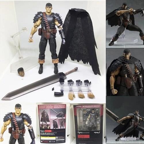 Berserk Figure Figma 359 Black Swordman Action Figures Collectible Model Toy
