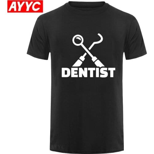 Dental Equipments Dentist Health Care T Shirts Men Cotton Tooth Tops Tee Summer Casual Short Sleeve Fitness T shirt