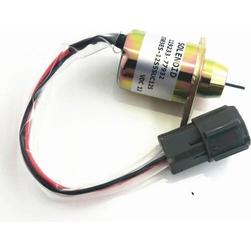 Excavator Yanmar 4TNV9498 engine flameout solenoid valve switch Excavator Accessories For Hyundai R55 80 60