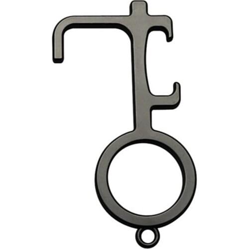 2021 New Anti Contact Door Opener No Touch Key Door Opener Key Chain Non-contact Door Handle Elevator Artifact Keychain