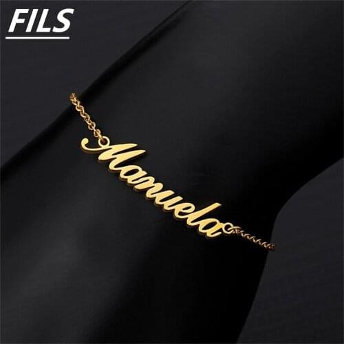 Fils Custom Name Anklets For Women 100% New Stainless Steel Personalized Gold Beach Summer Jewelry Foot Fashion Gift mujer
