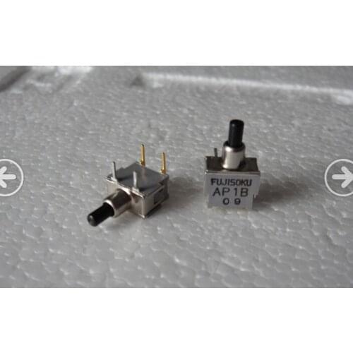 Original new 100% AP1B miniature gold plated bend foot 2pin straight foot reset switch button switch often closed