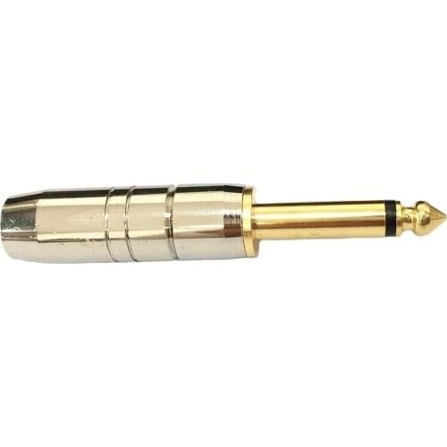 6.35mm 6.5 connector male mono soldering plug for microphones, audio equipment