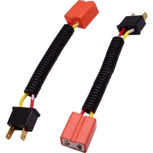 YUNPICAR H7 Headlight Connector Wring Harness Socket Adapter For Headlight or Fog Lights Conversion or Retrofit (2PCS)