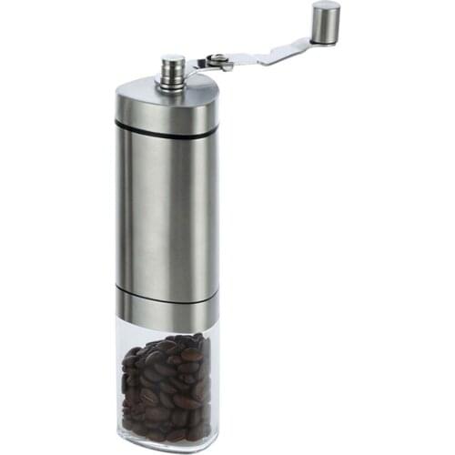 Adjustable Stainless Steel Hand Grinder Manual Coffee Bean Home Portable Stainless steel new