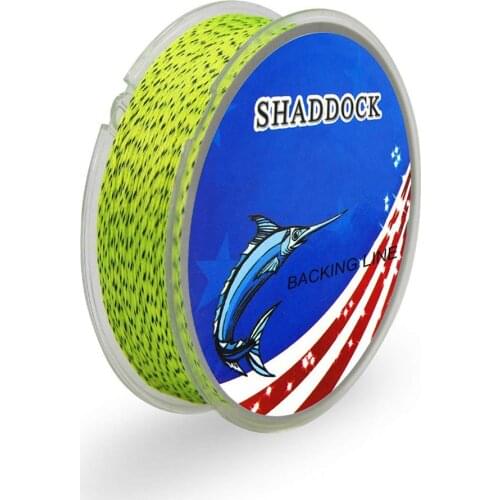 Shaddock Fishing 100m 110 Yards 20LB Fly Fishing Backing Line Fluo Green Orange White Super Strong Braided Backing Fishing Lines