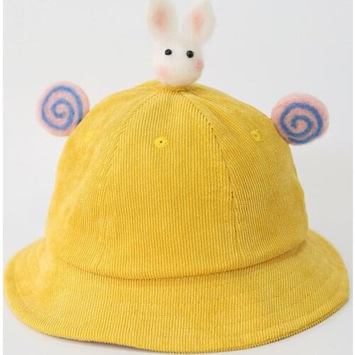 Focusnorm Fashion 3 Colors New Toddler Kids Girl&Boy Baby Infant Crochet Rabbit Kid Fisherman Beanie Cap