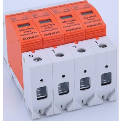 Surge protector single-phase photovoltaic 2P household power supply protector three-phase 4P40KA surge module
