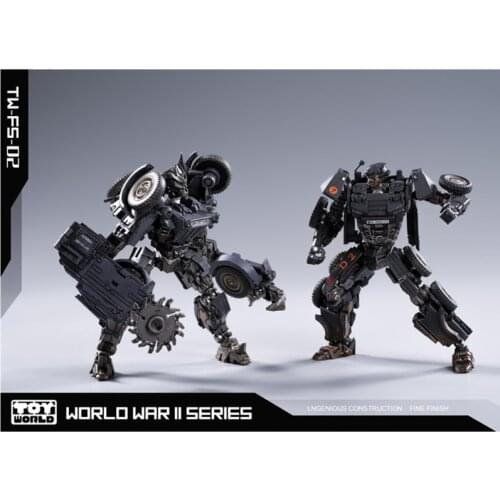 New Toyworld Transformation TW-FS04 Alert Barricade Frenzy World War II Series Old Painting WW2 Action Figure Model Robot Toys