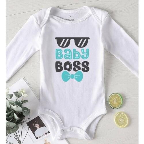 Baby girl Winter Clothes One Piece Jumpsuit Printing Boss Jumpsuits for Newborn Toddler Girls Winter Romper Kids Clothing