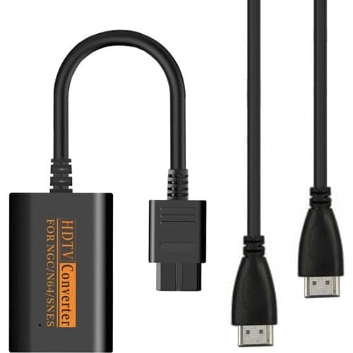 1080P-HDMI-compatible Adapter Converter HD Cable For Nintendo 64/SNES/NGC Gamecube Console HDMI-compatible Signal Output Adapter