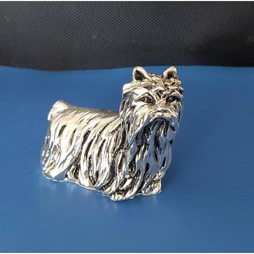 925 Sterling Silver Plated YORKSHIRE TERRIER