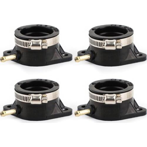 Artudatech 4 PCS Intake Manifold Boots Fit for Kawasaki Z 900 Z 1000 Z1 16065-028 16065-029 Motorcycle Accessories Parts
