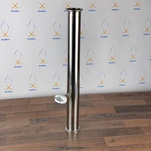 3" 76mm (OD 91mm) L=500mm (20") Sanitary Steel 304 Spool Pipe with welded nipple for thermosensor. Made stainless steel 304