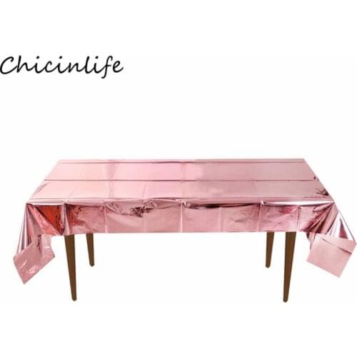 Chicinlife Disposable Party Table cloth Wedding Birthday New Year Party Table Decoration Bridal Shower Bachelorette Party Favor