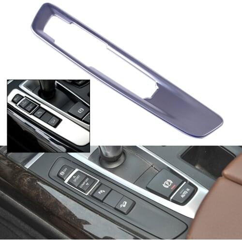 DWCX 1pc New Car Interior Chrome Plated Center Console Mode Button Frame Cover Decorative Trim FOR BMW X5 F15 X6 F16 2014 2015