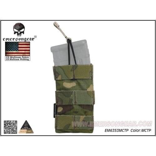 EmersonGear Modular Open Top Single MAG Pouch Combat Molle Magazine Pouch Multicam Tropic EM6353