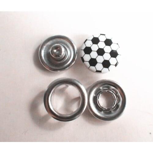 Football Cute 100sets 11mm Custom Prong Snap buttons