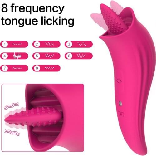 Tongue Licking Vibrator G Spot Clitoris Stimulator Nipple Massager Erotic Products Female Masturbation Sex Toy for Women
