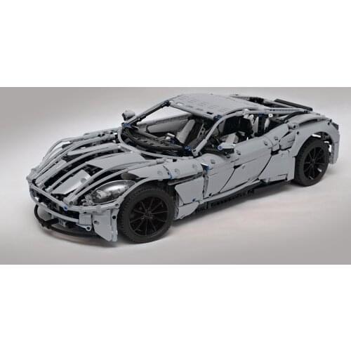 MOC-7202 Building Blocks Technic Mechanical Vintage Roadster Vehicle City Models Bricks Kids Toy Gift