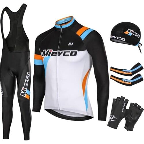 Cycling Jersey Men Set 2021 Autumn Mountain Bike Bicycle Suit Sportswear Team Anti-UV Uniform Clothing Roupa Ciclismo Masculino