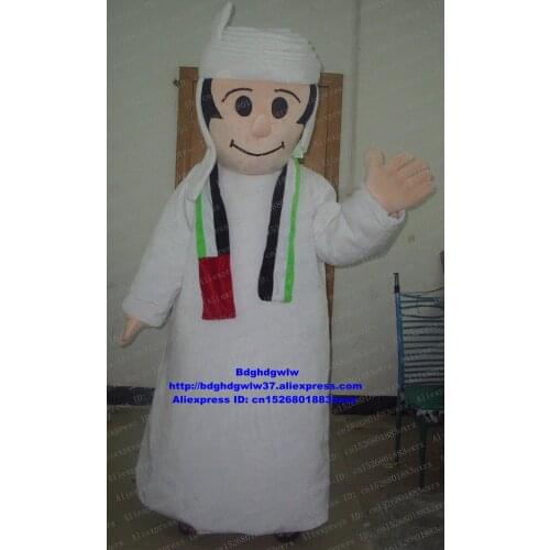 Arabic Arab People Arabian Boy Young Man Fellow Mascot Costume Cartoon Character Manners Ceremony Couple Photos zx1150