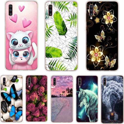 Soft TPU Silicone Case For Samsung Galaxy A70 Cartoon Painting Cover Samsung A 70 Cases Phone Shells Fundas Coque Capa