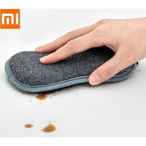 New Double-sided dishwashing brush 2pcs Kitchen decontamination soft Non-sticky oil Easy To Clean Smart home