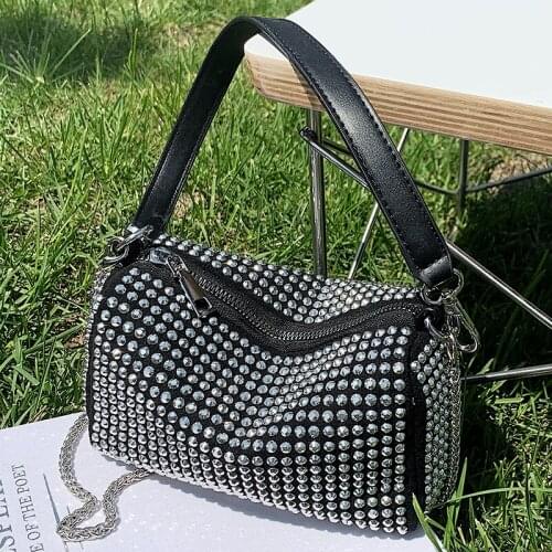 New Luxury Handbags Women Bags Designer Brand Female Diamonds Shoulder Bags Fashion Party Crossbody Bag Ladies Chain Sac Clutch
