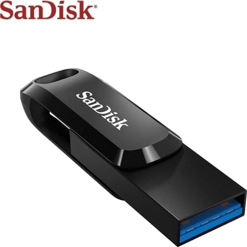 Genuine SanDisk Ultra Dual Drive Go USB 3.1 Type C 512GB Flash Disk Memory Stick USB Type A Pendrive For Phone/Tablets/PC