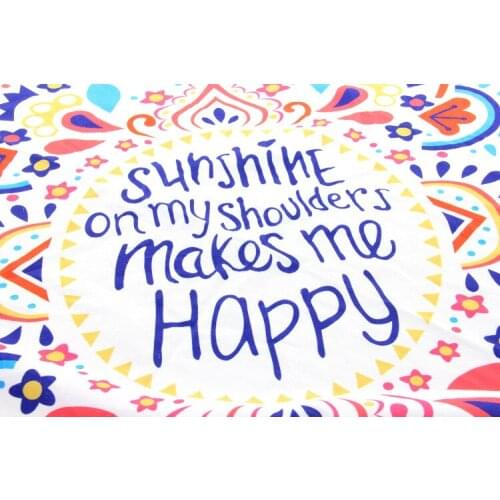 Beach Towel Letter Flower Print Water Absorbent Bathing Towel Rectangular Beach Mat for Adults