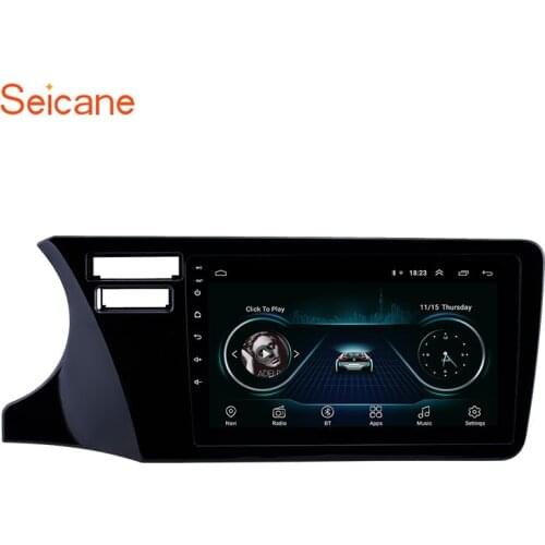 Seicane 2 Din 9" Android 9.1 Car GPS Multimedia Player Unit For Honda City 2014 2015-2017 LHD Support Steering Wheel Control