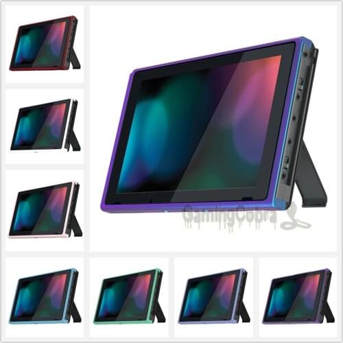 EXtremeRate DIY Housing Shell Replacement Faceplate Front Frame for NS Switch Console with Volume Up Down Power Buttons