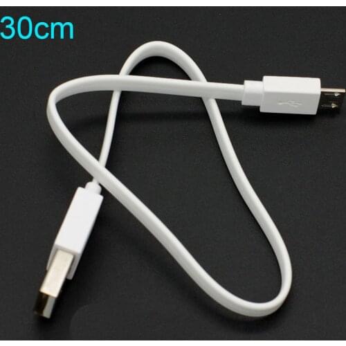 Dedicated micro USB charging cable port D + D- Andrews flat short jumper car / charge mobile computer USB port