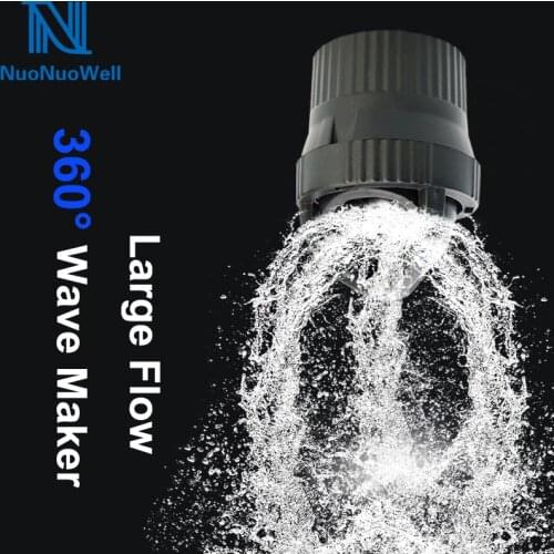 NuoNuoWell Water Wave Maker Aquarium 360 Degree Outlet Auto-Rotating Drive-Free 25MM/32MM Available 5pcs-Pack