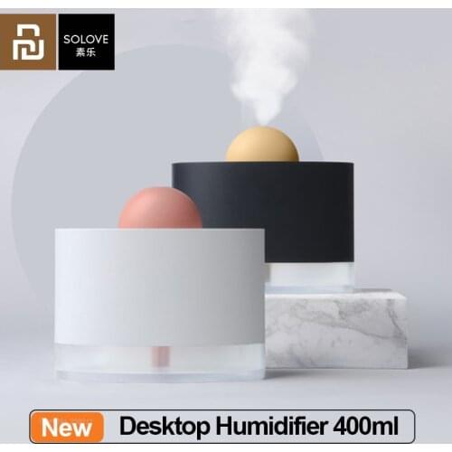 Youpin SOLOVE Humidifier 400ml Large Capacity USB Charging Desktop Mute Air Humidifier With Detachable Spray Head Design