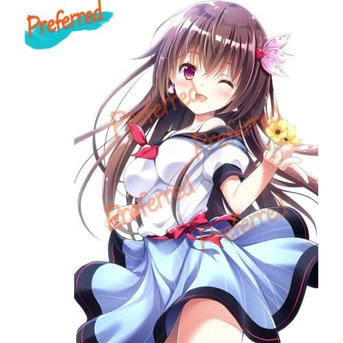 High Quality Sunshine Girl Cartoon Wall Sticker Car Sticker Notebook Decoration Decal Waterproof PVC